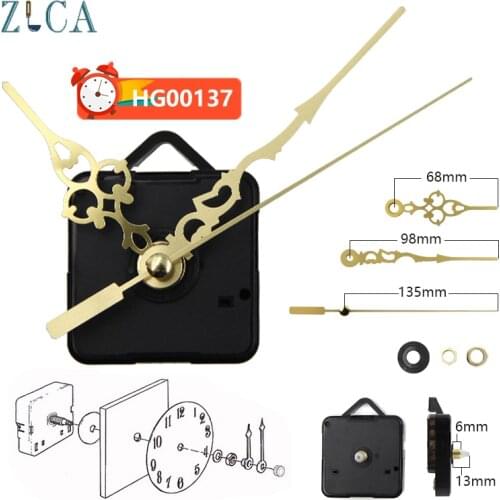 DIY Quartz Clock Movement Accessories Replacement Watch Wall Clock Mechanism Repair with Hour/Minute/Second Bell Clock Hands