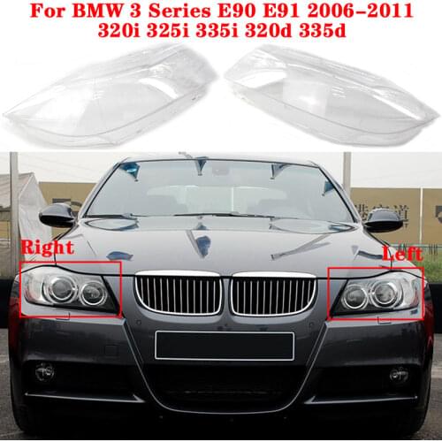 For BMW 3 Series E90 E91 2006-2011 Car Xenon Front Headlight Cover 320i 325i 335i 320d 335d Headlamp Head light glass Shell Caps