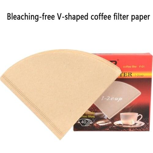 Coffee Filters Cone Premium Unbleached Disposable Natural Coffee Drippers Papers Natural Coffee Drippers Papers