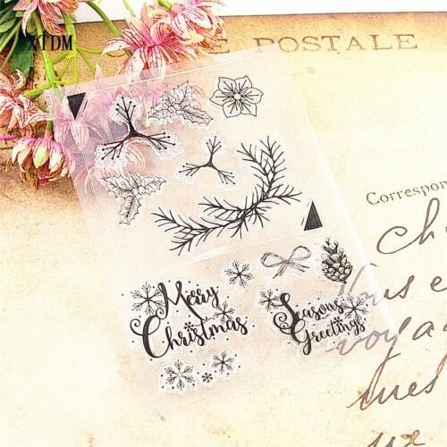 Hot sale Leaf vine Transparent Clear Stamps / Silicone Seals Roller Stamp for DIY scrapbooking photo album/Card Making