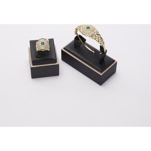 Moroccan Caftan wedding gold jewelry set green stone fashion jewelry set copper high quality jewelry set