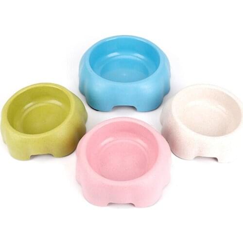 Dog Bowl Pet Cat Feeders Feeding Water Bowl Non-slip Easy Clean Dog Single Bowls Eco-friendly Dogs Feeder Pets Accessories