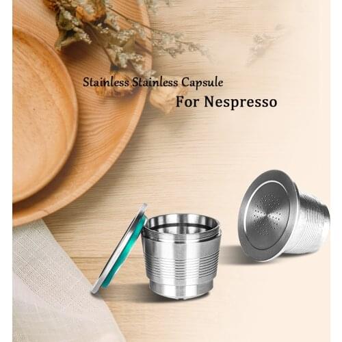 Nespresso Refillable Coffee Capsule Pod Stainless Steel Filter Nespresso Cafe Cafeteira Nestle Coffe Machine Reutilizavel