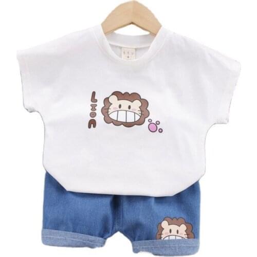 Fashion Children Clothes Set Summer Baby Girls Clothing Boys Cotton T-Shirt Shorts 2Pcs/Sets Toddler Casual Costume Kids Outfits