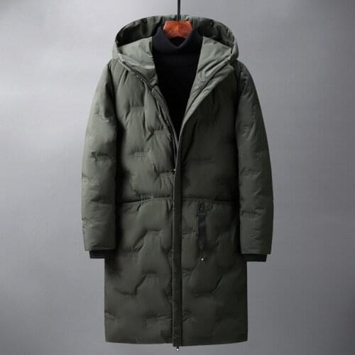 Men cotton Jacket Winter New Male Casual Hooded Outwears Coat Warm Parka Overcoat Mens Solid Thick Zipper Jackets