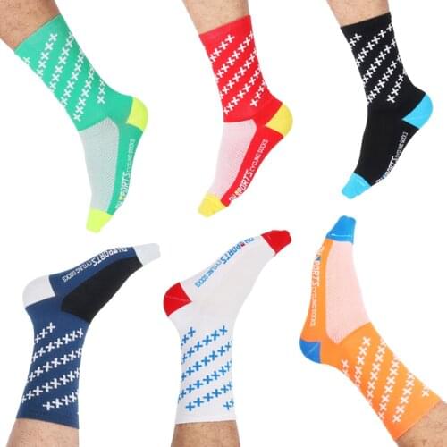 KoKossi Professional Sports Socks Soft Breathable Skin-friendly Strong Durable Non-pilling Anti-slip Outdoor Cycling Sports