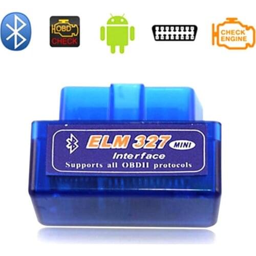 Newest Mini ELM327 OBD2 V1.5 Bluetooth 2.0 Scanner ELM 327 Automotive Diagnostic Scan Tool for IOS Android OBDII Car Detector