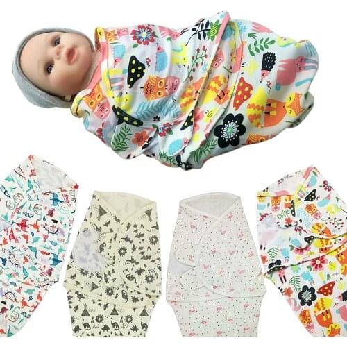 Newborn Baby Blanket organic cotton Swaddleme soft comfortable thin wrap parisarc Swaddle Transition Sleeping Bag