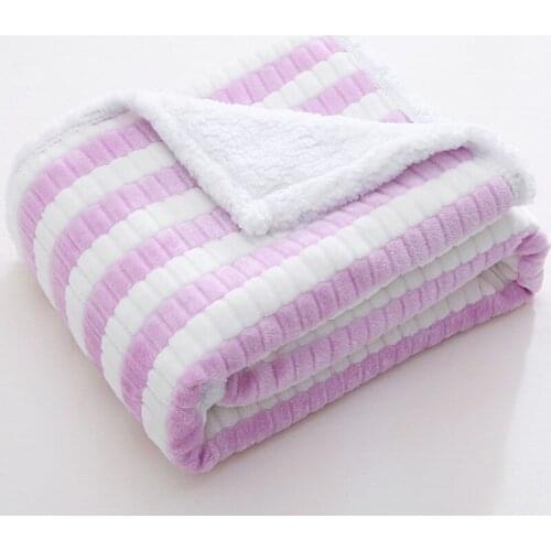 Baby Blankets Newborn Coral Fleece Double Layer Kids Swaddle Wrap Manta Bebe Nap Blankets Infant Baby Stroller Bedding Blanket