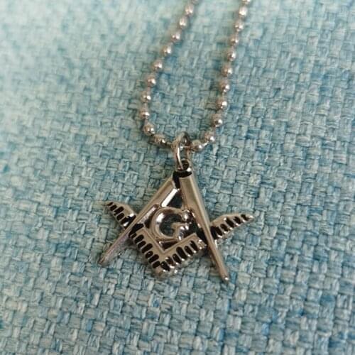 Wholesale Custom Square & Compass Masonic Necklace