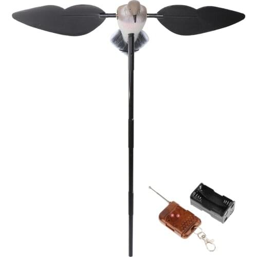 Realistic Shooting Hunting Outdoor Motorized Pigeon Decoy Bait Spinning Wing Garden Pest Control 3D