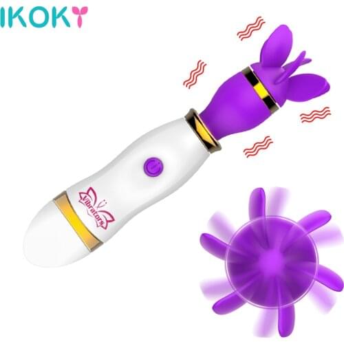 IKOKY 360° Rotate Lick Woman Vibrator Clitoris Vagina Anal Sex Toys for Women Female Masturbator Adults Couples Machine Erotic