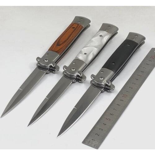 Folding Pocket Knife Survival Tactical Knife Stainless Steel Blade 56HRC Outdoor Fishing Camping Hunting Knives EDC Defense Tool