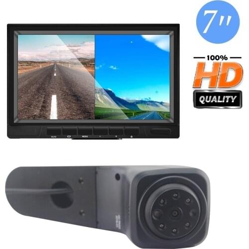 HD 720P Misayaee Brake Light Night Vision Camera+7''monitor for Crafter Transporter 2017-2018 Stop lights Rear view camera