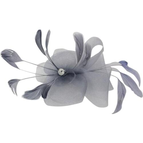 Wedding Ladies Bridal Fancy Ascot Race Feather Fascinator Hair Clip Decoration