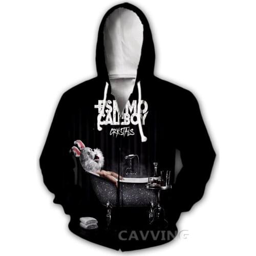 New Fashion 3D Print Eskimo Callboy Zipper Hoodies Zip Up Hooded Sweatshirts Harajuku Hoodie Hip Hop Sweatshirts