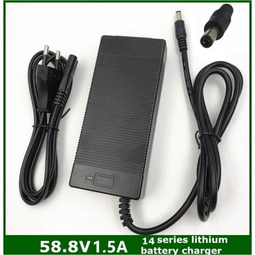 58.8V1.5A charger 58.8V 1.5A electric bike lithium battery charger for 14series lithium battery 58.8V1.5A charger