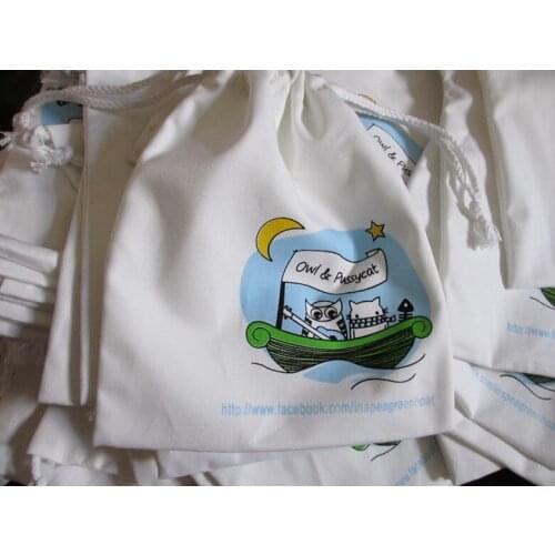 100pcs/lot high quality small cotton jewelry pouch cotton gift pouch cotton drawstring pouch bag dry goods bag jewelry bag