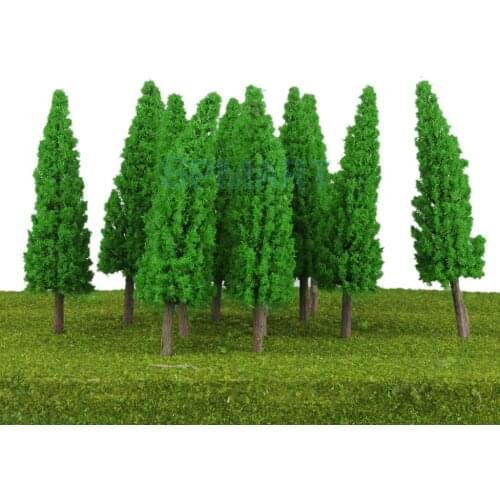 20Pcs Scenery Landscape Train Model Metasequoia Trees Scale 1/100