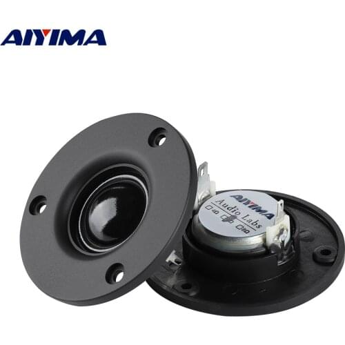 AIYIMA 2Pcs 3 Inch Tweeter Audio Speaker 25 Core Silk Membrane 4 6 Ohm 20W Treble Loudspeaker HIFI Sound Speaker Home Theater