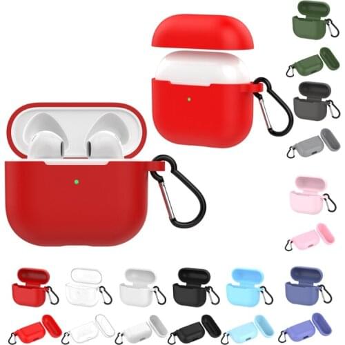 Colored Soft Silicone Protective Cases Bluetooth Wireless Waterproof Earphone Cover For AirPods Pro 4 Charging Box Bags