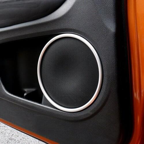 For Honda HRV HR-V Vezel 2014 2015 2016 2017 2018 ABS Chrome Car Styling Accessories Door Stereo Speaker Collar Cover Trim