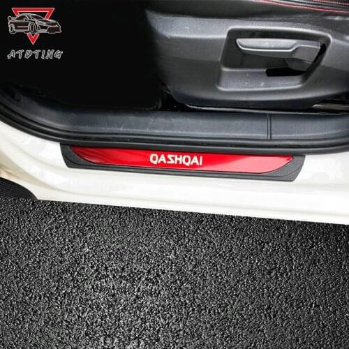 For Nissan Qashqai J11 2014 2015 2016 2018 2019 Door Sill Strip Styling Sticker Guard Cover Car Accessory Auto Stainless Steel