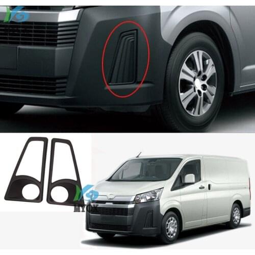 For Toyota HiAce Sixth generation (H300) 2019 2020 Car Accessories Front Fog Light Lamp Cover Trim Molding Bezel Garnish