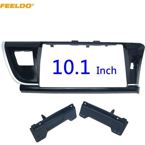 FEELDO 10.1” Car Radio 2Din Fascia Frame For Toyota Corolla Altis 2014-2016 Stereo Panel Dash Installation Frame Kit #HQ6238