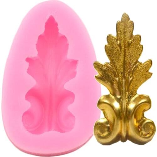 Leaf Cupcake Topper Fondant Mold Cake Border Silicone Cake Decorating Tools DIY Party Candy Polymer Clay Chocolate Gumpaste Mold