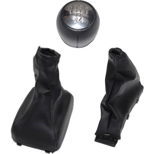 Chrome Car Shift Gear Knob Boot Cover Handbrake Boot Gaiter For Vauxhall OPEL Astra F 1991 1992 1993 1994 1995 1996 1997 1998