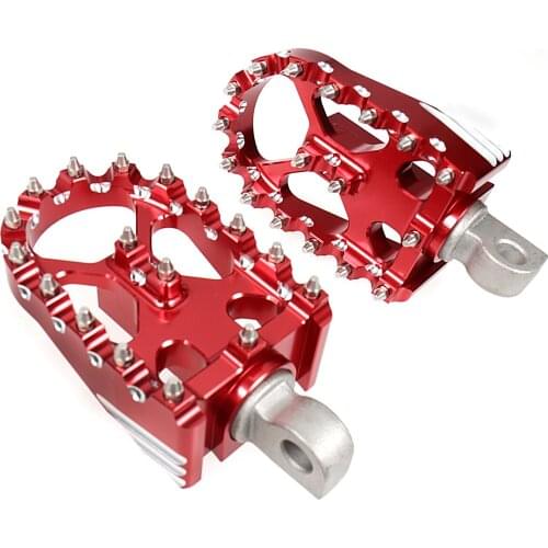 Red Rotating Footpegs Custom Chopper Foot Pegs For Harley Sportster XL Iron 883 Dyna Touring Street Glide Models