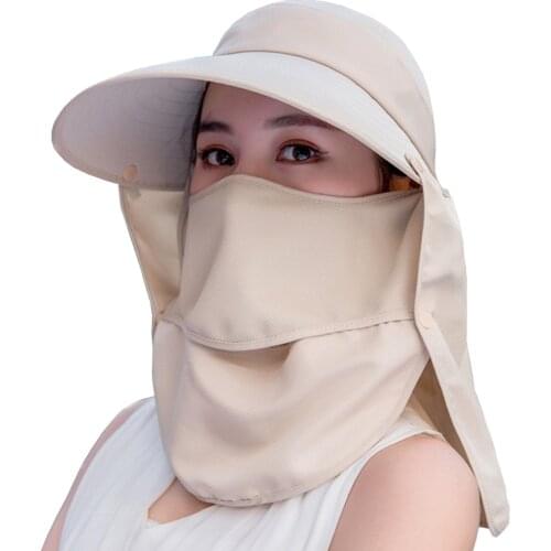 Summer Hot Sale High Quality Unisex Outdoor Sport Fishing Hiking Hat UV Protection Face Neck Flap Sun Cap Hat For Dropshipping