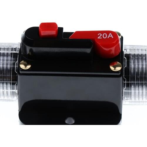 MagiDeal 3X 12V-24V In-Line Circuit Breaker Fuse Auto Car Stereo Audio 20A