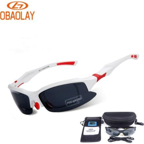 OBAOLAY Bicycle Polarized Glasses MTB Glasses For Men UV400 Sunglasses Women Cycling Eyewear Myopia Frame Racing Riding Goggle
