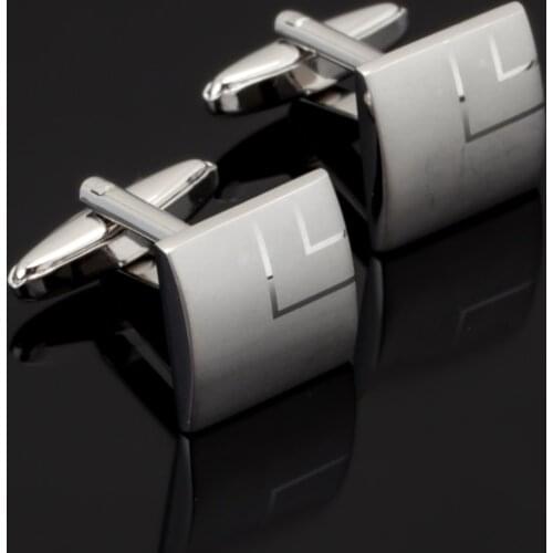 Mens CuffLinks Stainless Steel Laser Engraving Cuff Links Fashion Men French Shirt Wedding Groom Party cuffs Cufflink gemelos