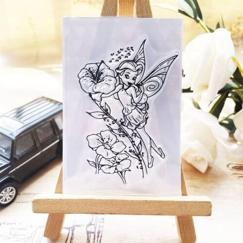 9*6 Fairy Stamen Clear Stamps Transparent Silicone Stamp/Seal DIY Scrapbooking/Photo Album Christmas Halloween Sheets