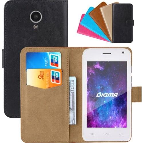 Luxury Wallet Case For Digma Linx A400 3G PU Leather Retro Flip Cover Magnetic Fashion Cases Strap