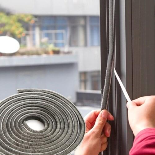 3M Self-adhesive Sealing Wind-proof Brush Strip For Home Door Window Sound Insulation Strip Gasket