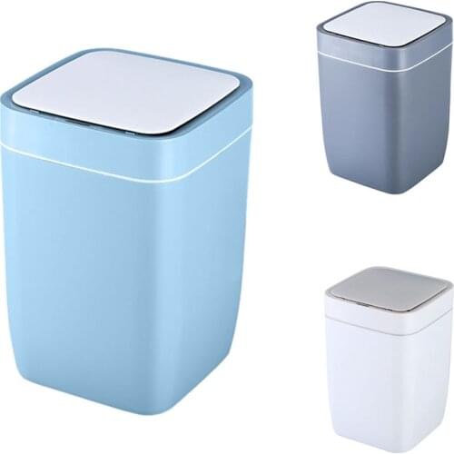 Smart Sensor Trash Can Electronic Automatic Household Bathroom Toilet Waterproof Narrow Seam Sensor Bin Smart Home