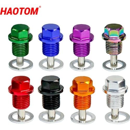 Universal M14*1.5 Magnetic Car Oil Sump Nut Drain Oil Plug Screw Oil Drain Oil Plug Nut For Ford Honda Mitsubishi Mazda Suzuki