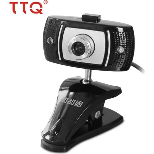 TTQ Webcam USB 720P HD desktop computer Webcam With Microphone Night Vision Smart TV for Skype Computer Laptop notebook Web Cam