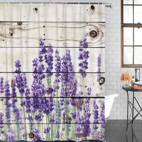 Bathroom Waterproof Curtain Purple Lavender Fabric Shower Curtain Home Bathroom Decor Bathroom Shower Curtain