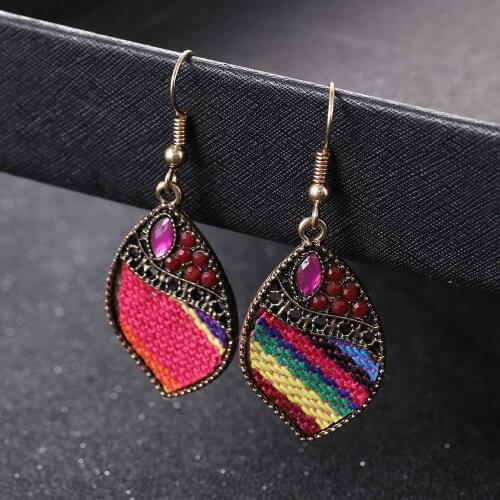 Explosive Accessories Fan-shaped Hollow Leaf Pendant Long Earrings Female Ethnic Style Retro Personality Jewelry