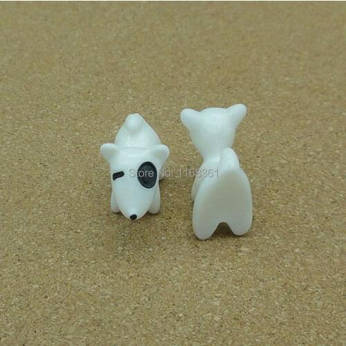 1pcs/lot resin solid lovely squint dogcartoon 27mm fairy garden gnome moss terrarium decor crafts bonsai home DIY A109-9