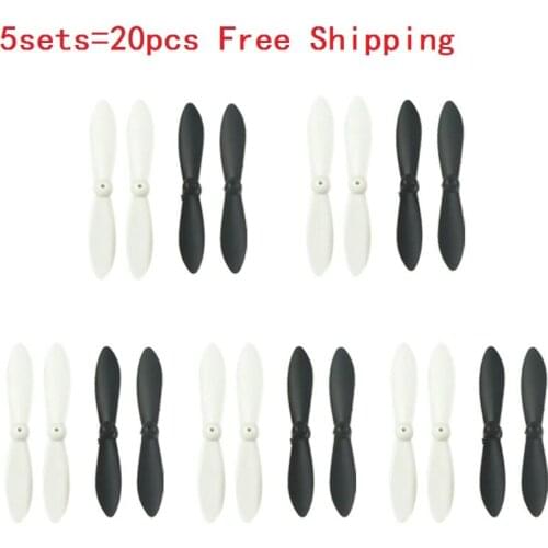 5 sets=20pcs cheerson cx-10 cx10 blade spare parts propeller main blades cx 10 RC quadcopter helicopter Dropship