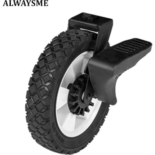 ALWAYSME 1PCS 8x1.75-Inch Semi-Pneumatic Rubber Replacement Brake Wheels For Hand Trucks, Lawnmowers, Utility Wagon Carts