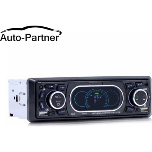 Bluetooth 1-Din Car Stereo Audio In-Dash MP3 Radio Player Support USB/TF/AUX/FM Receiver with Wireless Remote Controller 8809
