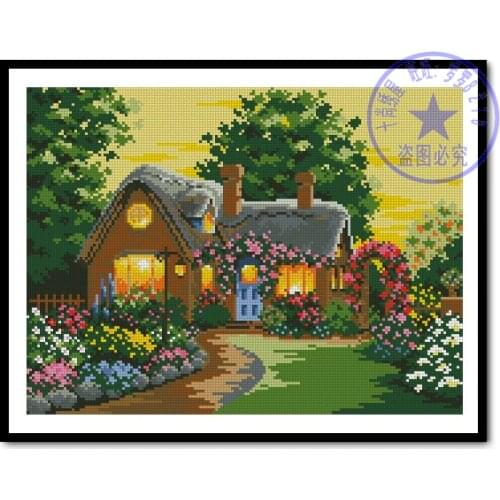 Free delivery Top Quality classical lovely counted cross stitch kit sweet house home, love house home