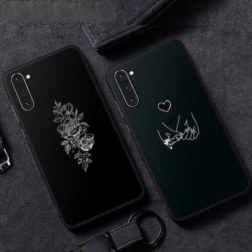 Heart-shaped Minimalist design Phone Case For Samsung A51 A32 A52 A71 A50 A12 A21S S10 S20 S21 Plus Fe Ultra